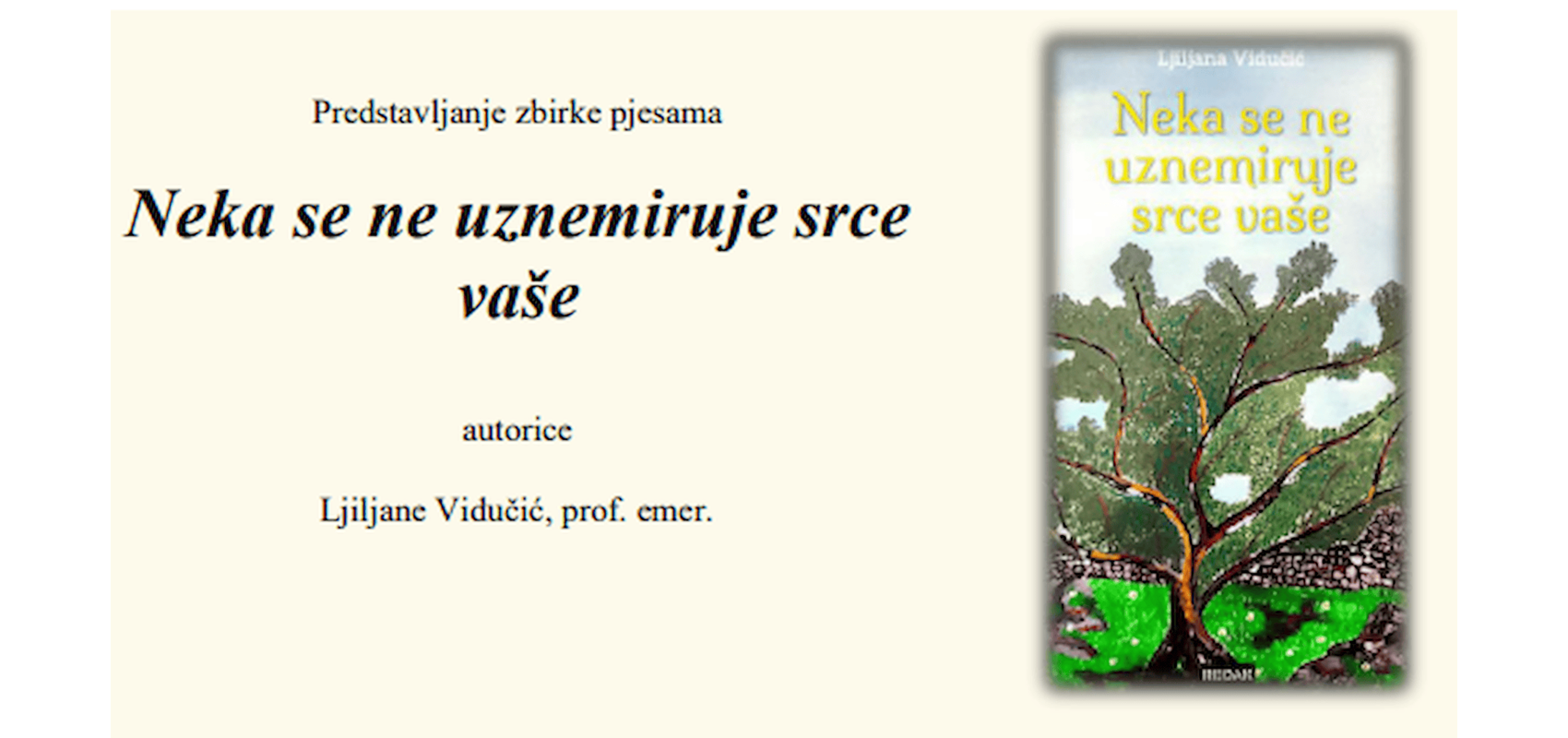 Na Ekonomskom fakultetu predstavljanje zbirke pjesama profesorice emerite Ljiljane Vidučić